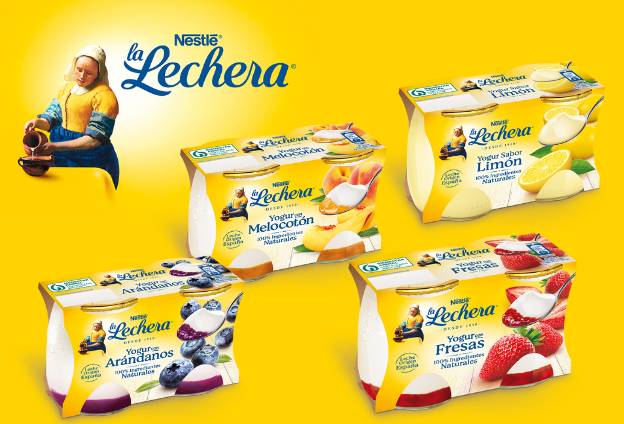 ¡Descubre la nueva generación de deliciosos yogures con frutas de La Lechera en vidrio!