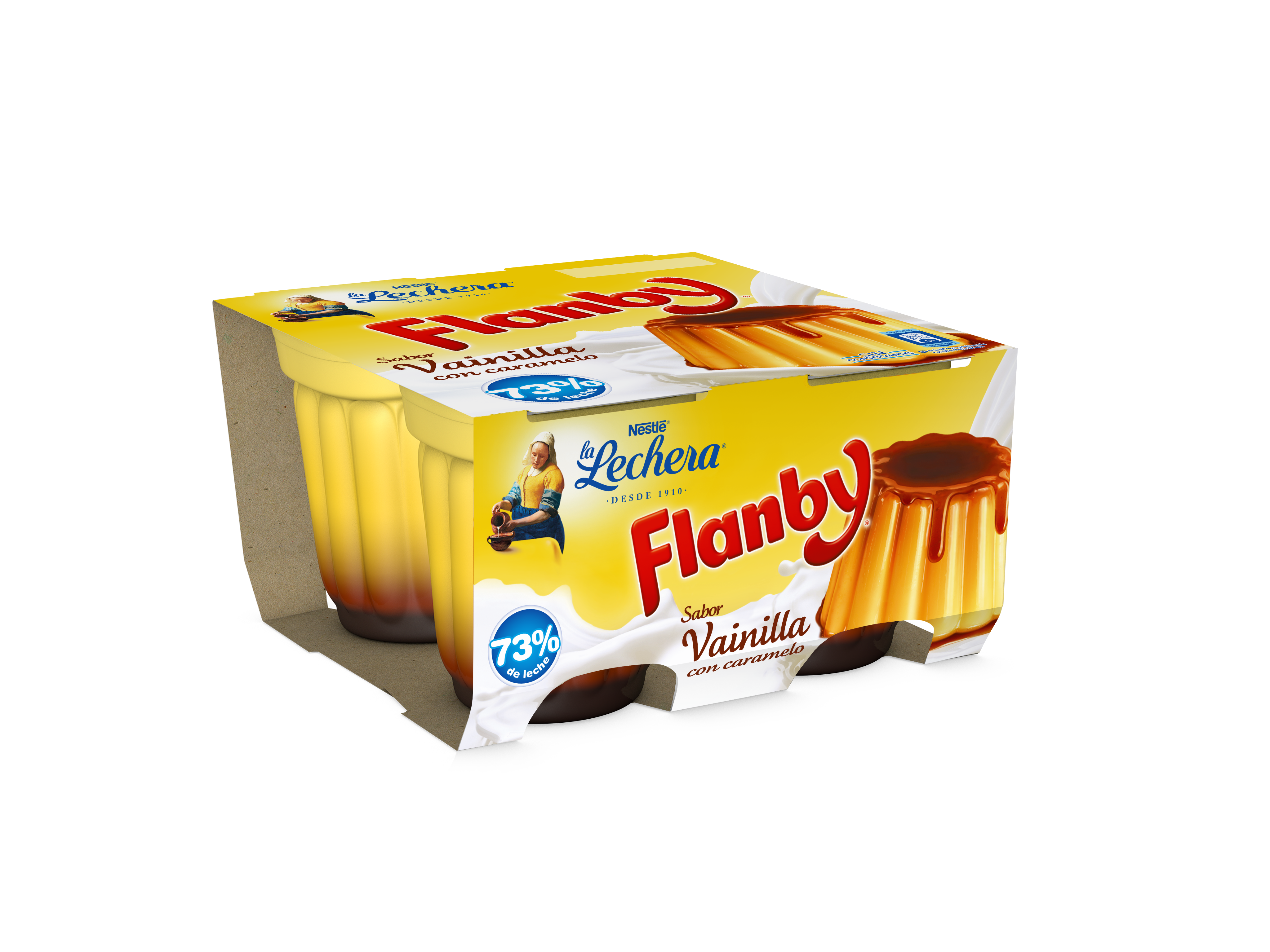 Flan sabor a vainilla